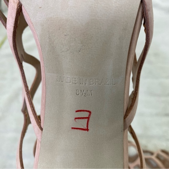 Steve Madden Neutral Beige Cutout Cage Strappy Heels Size 8.5 - Picture 14 of 14